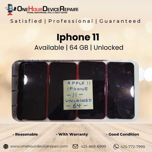 iPhone 11 64GB Unlocked With Warranty