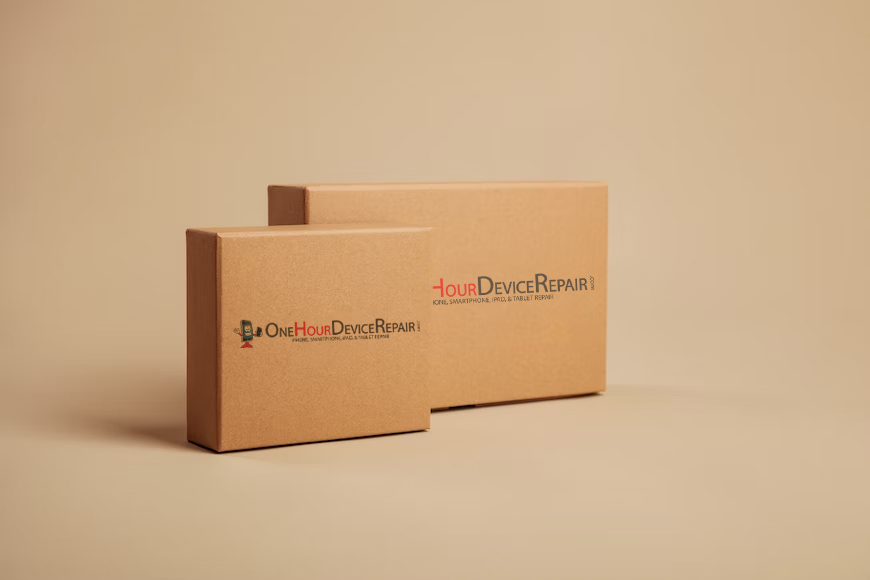 mail One hour Device Repair Shipment Box with Mail in Repairs