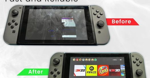 Trustworthy Nintendo Switch repair service in Dubai provided by One Hour Device Repair. Nintendo Switch LCD Repair