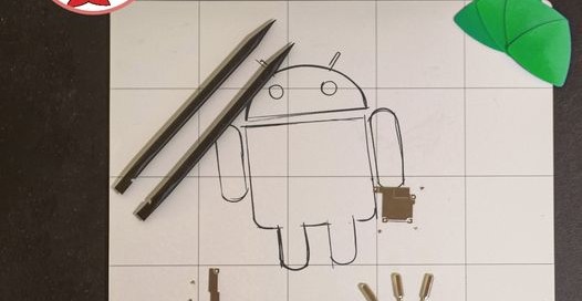 Android repair Logo Drawing