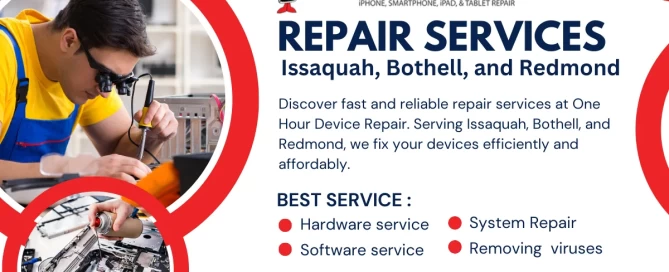 Repair Services in Issaquah, Bothell, and Redmond