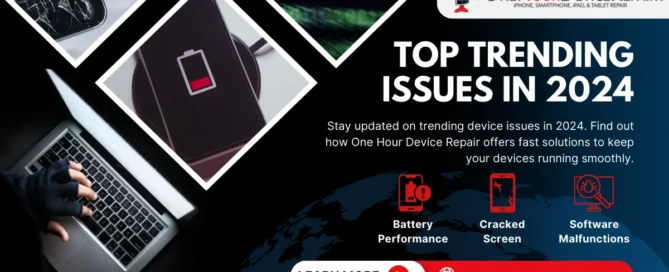 Trending Device Issues in 2024 and How One Hour Device Repair Can Help