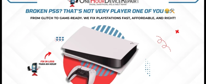 Broken PS5 Repair by One Hour Device Repair