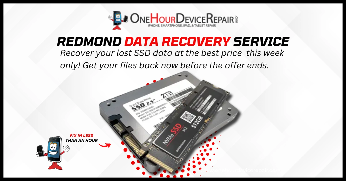 Redmond Data Recovery Service Redmond Best Data Recovery Service – From Lost to Found❤️ by One Hour Device Repair