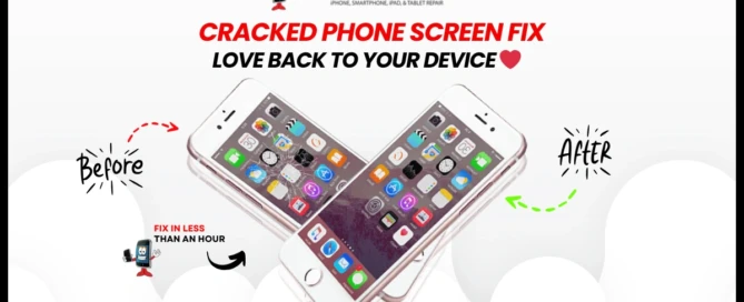 Cracked Phone Screen Fix by One Hour Device Repair