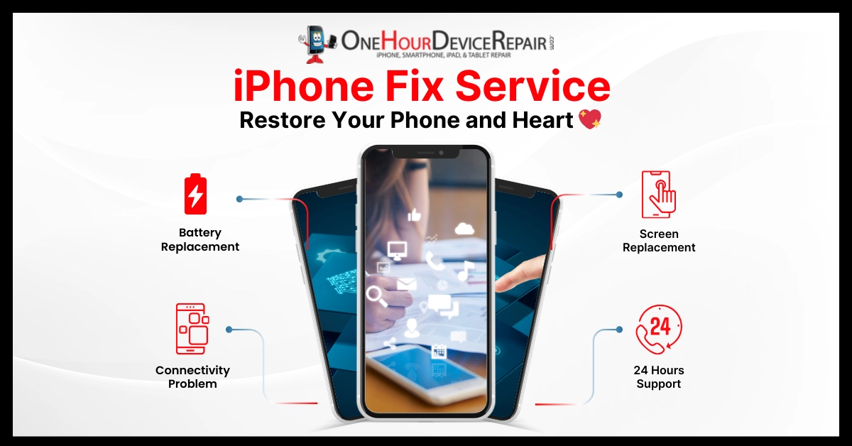 iPhone Fix Service iPhone Fix Service by One Hour Device Repair